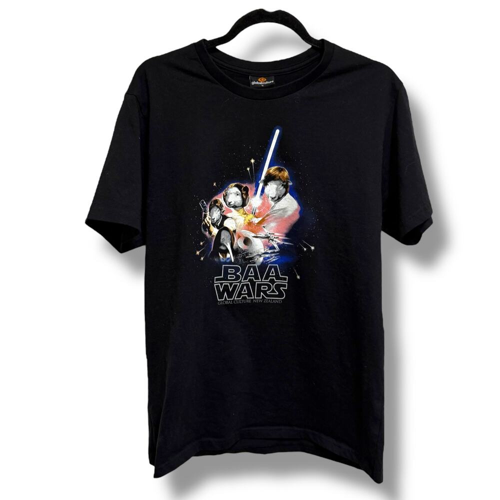 Global Culture BAA Wars Star Sheep Kiwi New‎ Zealand Collectible Tee Size L NEW
